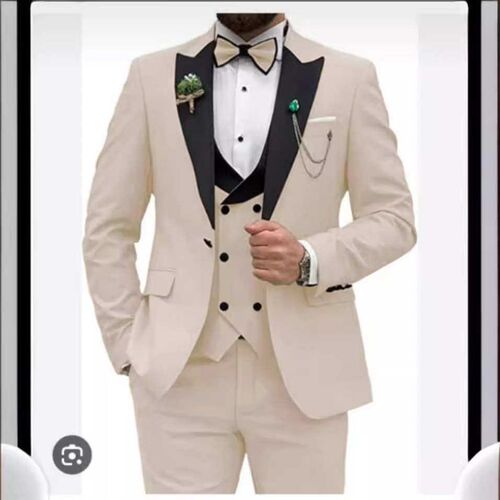 Mens plus size three piece business suit 大码三件套商务西装