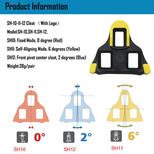 Cycling Cleats SPD-SL Road Bike Pedal Cleat Non-slip SH10