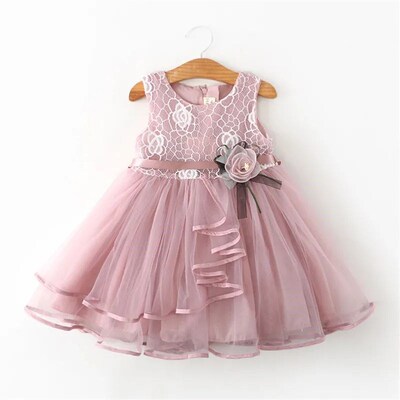 Baby Girls Dress Casual Costume Kids Dresses For Girls Flowe