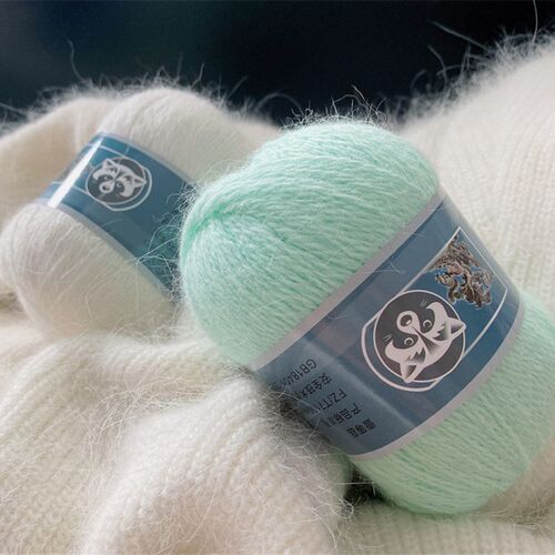 Mink Fur Yarn for Yarns for Knitting and Crochet 2-Ply Lace