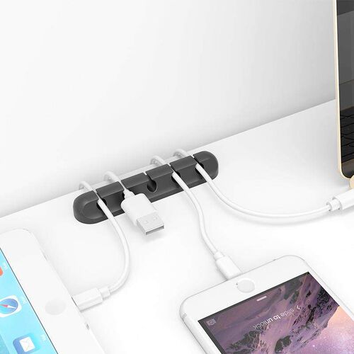 Wholesale Desktop Cable Organizer Wire Management Clips Sili