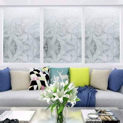Window Privacy Film 3D No Glue Static Cling Window Films Pri