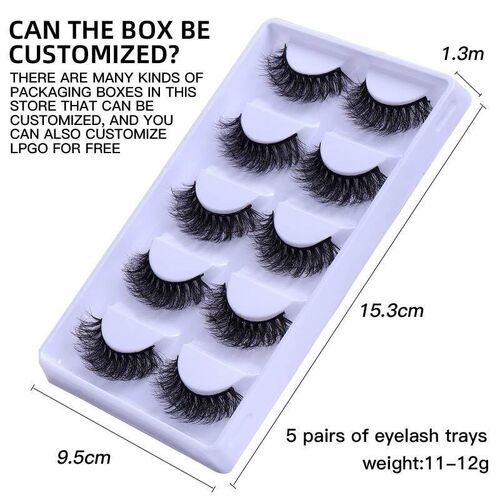 5Pairs 8D fake Lashes makeup Natural Fluffy False Eyelashes
