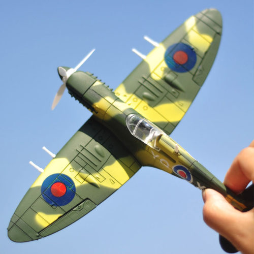 22cm 4D Diy Toys Fighter Assemble Blocks Building Model Airp