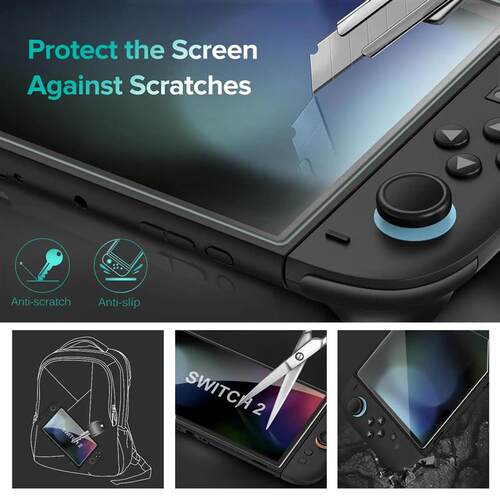 Screen Protector Tempered Glass for Switch Nintendo 2 Model