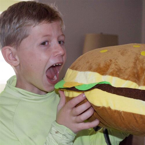 Hamburger Pillows Fluffy Burger Plush Soft Stuffed Toy汉堡