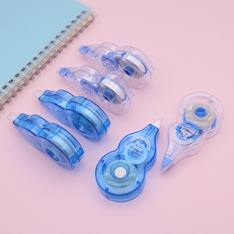 6Pcs/set Roller Correction Tape 8mx5mm White Sticker Tape