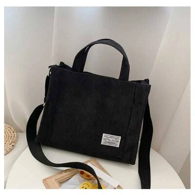 Corduroy Crobody Tote Bag, Women Square Crobody Bag, Caual