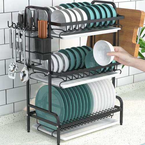 Dish Drying Rack Kitchen Counter, Large Drainboard Holders
