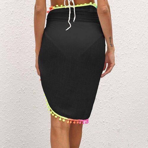 Summer Beach Sarongs Women Sexy Sheer Mesh Swimsuit Wrap Ski
