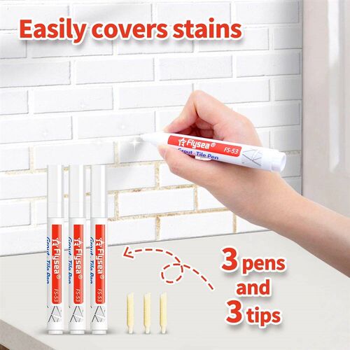 Grout Pen Waterproof Tile Marker Wall Seam Pen, for Tiles Fl