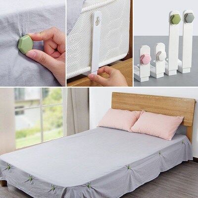 Bed Sheet Holder Clip, 4 Pieces, Sofa Cover, Mattress, Duvet
