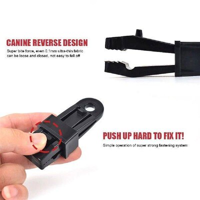 10Pcs DIY Tarp Clamp Awning Tent Canopy Clamp Clip Snap
