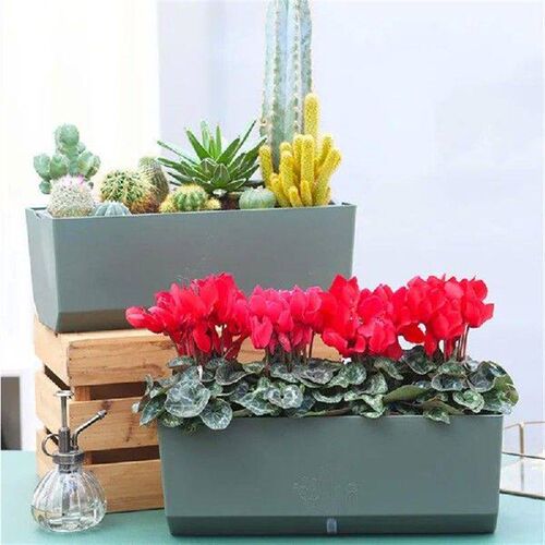 Self-Watering Planter Pots Rectangular Flower Pot New with