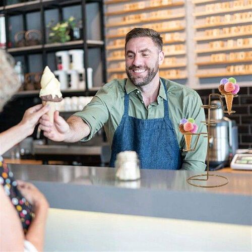 Scoop Ice Cream Display Rack Candy Dispenser Creative Cup