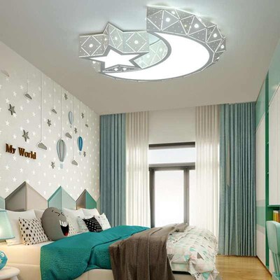 New Lovely Sweety Star Moon  Ceiling Light  Children