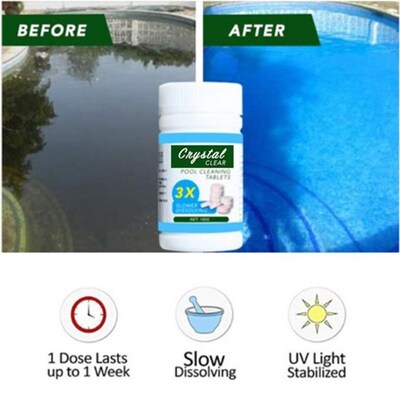 Pool Cleaning Float With 100pcs Purifier Tablets Swimming Po