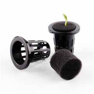 100pc Black Rooting Sponge Hydroponics Block Cloning Collar