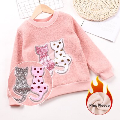 Unicorn Girl Sweater Toddler Girls Winter Wool Thick Clothes