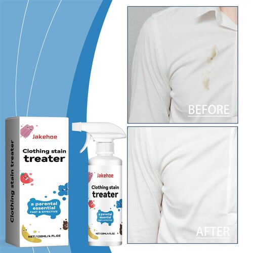 JAKEHOE Stain Remover Spray for Clothes - Gently Cleans Oily
