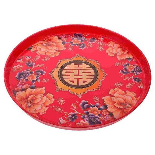 Tea Tray Wedding Candy Snack Traditional Chinese Plates