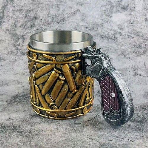 Bullet Stainless Steel Cup Creative Revolver Bullet Cup