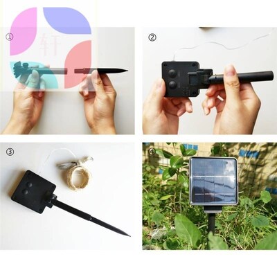Solar light outdoor courtyard LED lights string lights decor