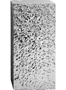 银色不锈钢雕塑底座定制售楼部走道装置水波纹金属落地基座摆件