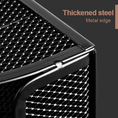 1PC Pen Holder Large Capacity Metal Desktop Storage Box for