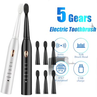 Sonic Electric Toothbrush 5 Gears Adjustment Rechargeable