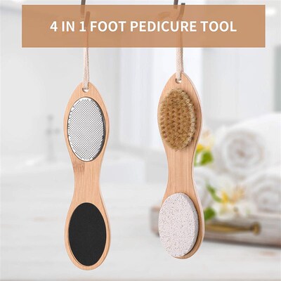 Foot File Callus Remover 4 in 1 Feet Pedicure Scrubber Exfol