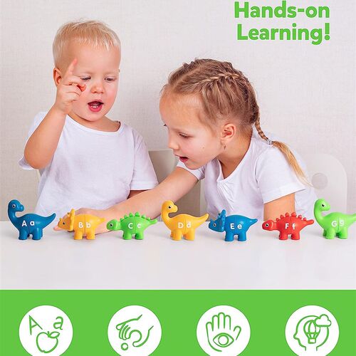 ABC dinsaurs Alphabet Matching Letters Fine Motor Toys恐龙字