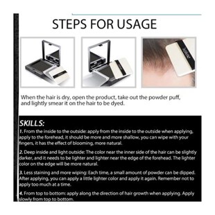 12g Waterproof Hair Shadow Powder Edge Control 3 Colors Hair
