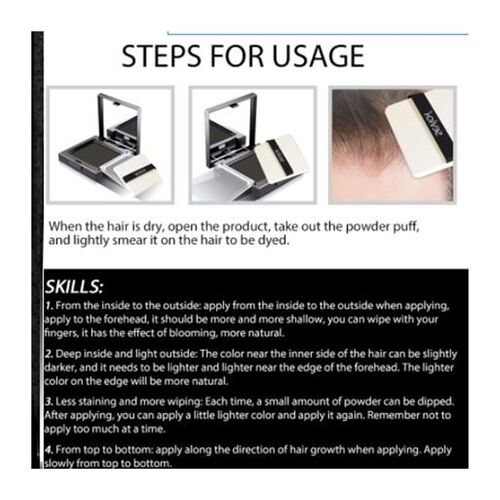 12g Waterproof Hair Shadow Powder Edge Control 3 Colors Hair