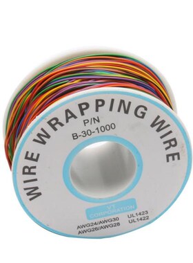 One Roll 8 Colors 30AWG Wire Wrapping Wire, Tinned Copper So
