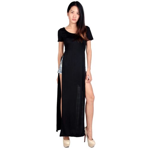 MwOiiOwM High Quality New Maxi Casual Tshirt Dress Ladies