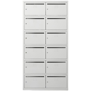 定制小区信报箱钢制多门带锁文件投递柜不锈钢外防雨信件箱奶报箱