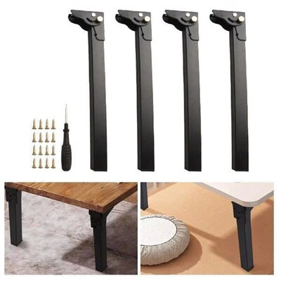 1Pcs Table Folding Support Legs Metal Bed Leg Coffee Table