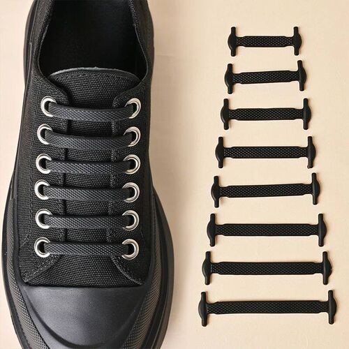 16pc/lot Silicone Shoelace No Tie Shoelace 12 color Elatic L