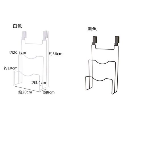 Multilayer Iron Door Back Free Punching Pot Lid Storage Rack