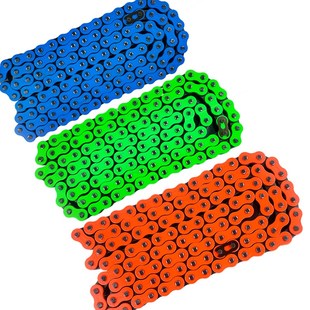 。适用春风XO狒狒迷你ST1春风1-8改装牙盘链盘彩色链条三件