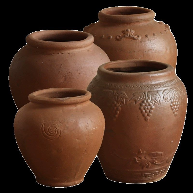 大肚圆坛陶罐复古落地陶器手工粗陶大罐子民宿装饰摆件侘寂风陶罐,家居饰品,花盆,淘宝优惠券,粉丝福利购,淘宝优惠卷