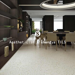 仿古彩色水磨石瓷砖00x00哑光地砖灰色餐厅防滑客厅阳台地板砖