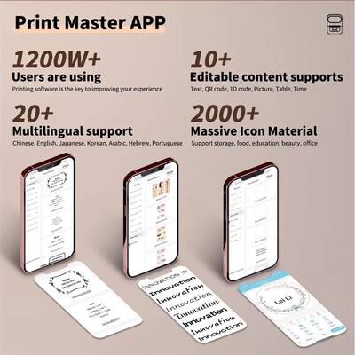 Phomemo M110  Portable Thermal Printer Self-adhesive Label P