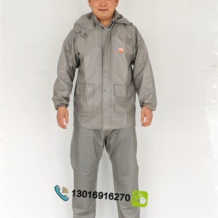 耐用成年雨衣雨裤装分体不变硬雨衣打渔郎牌纯生胶劳保雨衣装