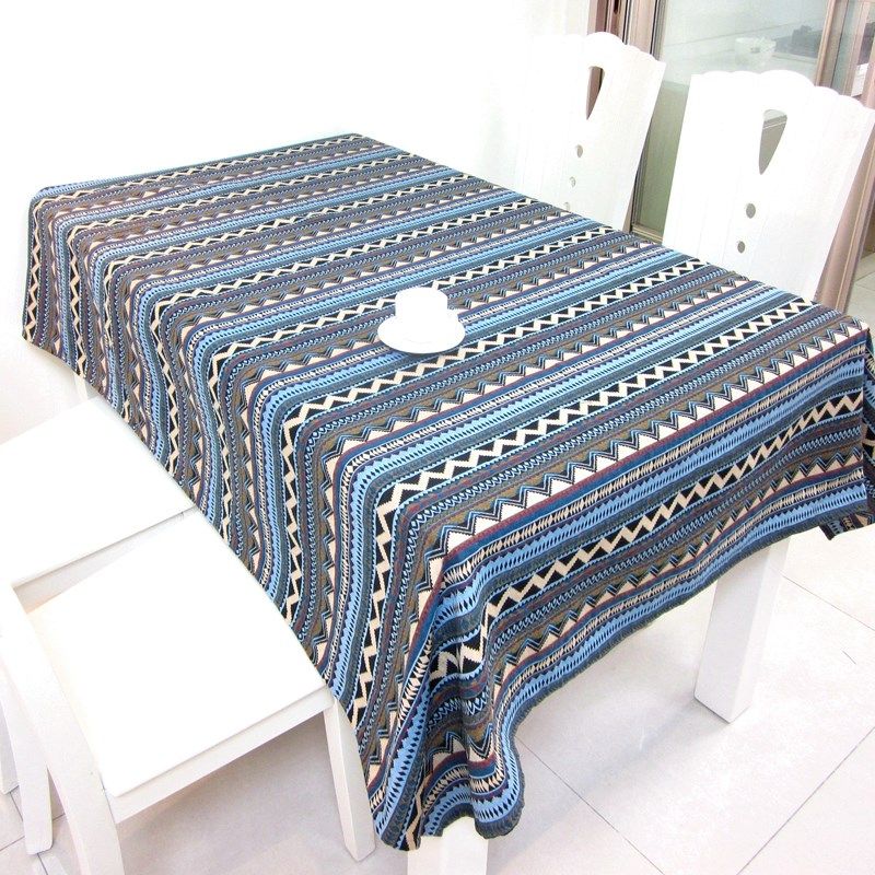 桌布布艺 加厚棉麻 复古 民族风餐桌布 云南风情 酒吧 咖啡馆台布