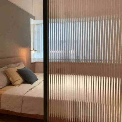 Reeded Glass  Window Privacy Film Frosted Window Vinyl 3D De