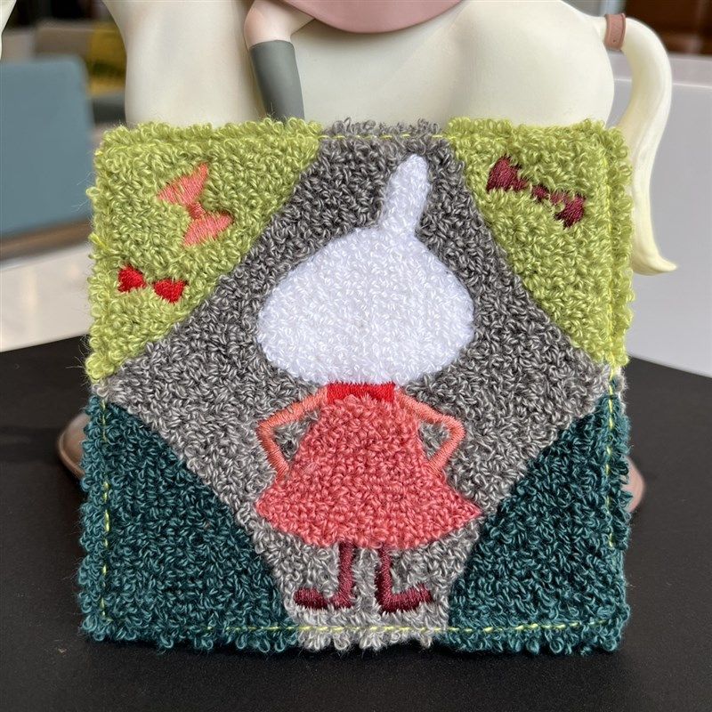 出口可爱姆明亚美毛巾圈面料厚实杯垫咖啡杯垫水杯垫,居家布艺,戳戳绣,淘宝优惠券,粉丝福利购,淘宝优惠卷