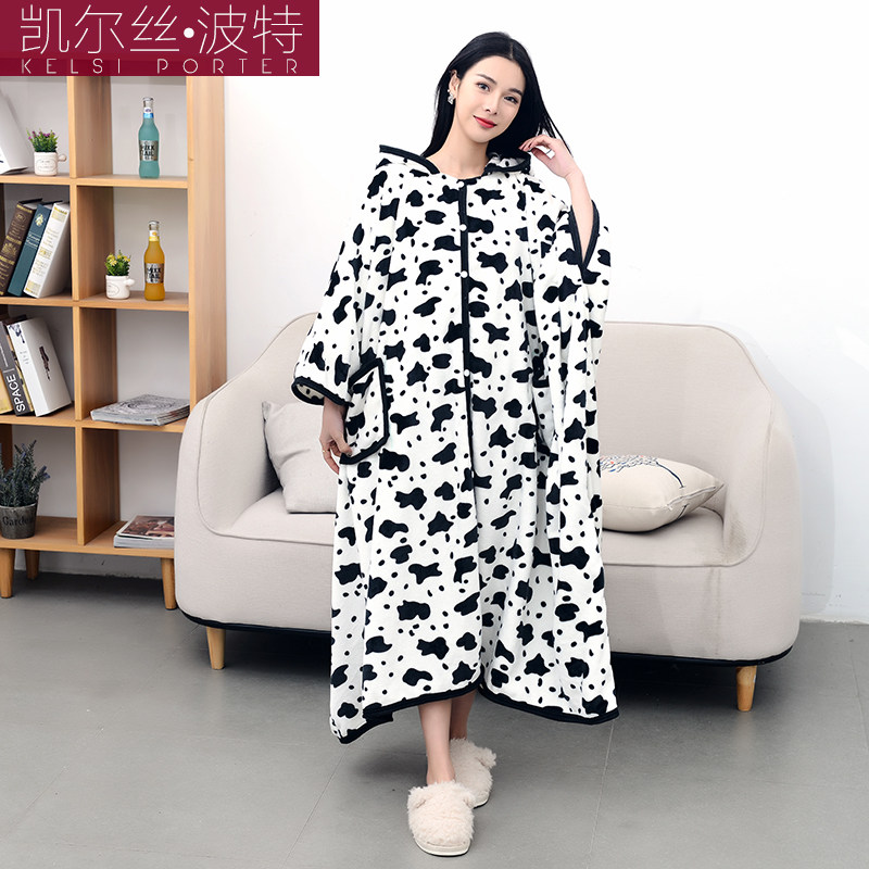 秋冬加厚保暖午睡毯法兰绒空调毯开扣斗篷懒人披风打坐多功能毛毯,床上用品,休闲毯/毛毯/绒毯,淘宝优惠券,粉丝福利购,淘宝优惠卷