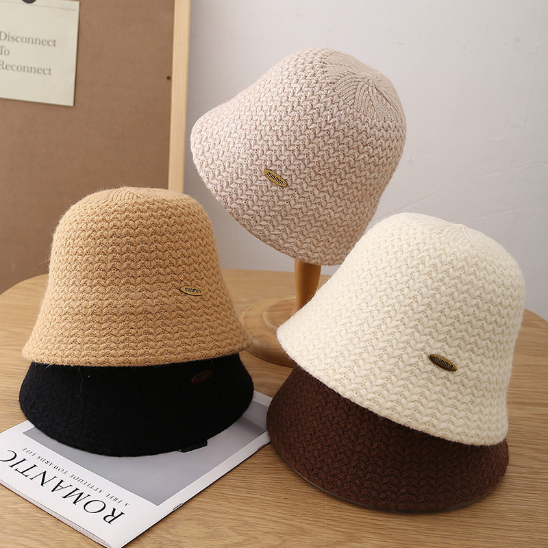 纯色经典毛线渔夫帽盆帽女士帽子冬天保暖防风防寒帽百搭水桶帽,服饰配件/皮带/帽子/围巾,帽子,淘宝优惠券,粉丝福利购,淘宝优惠卷